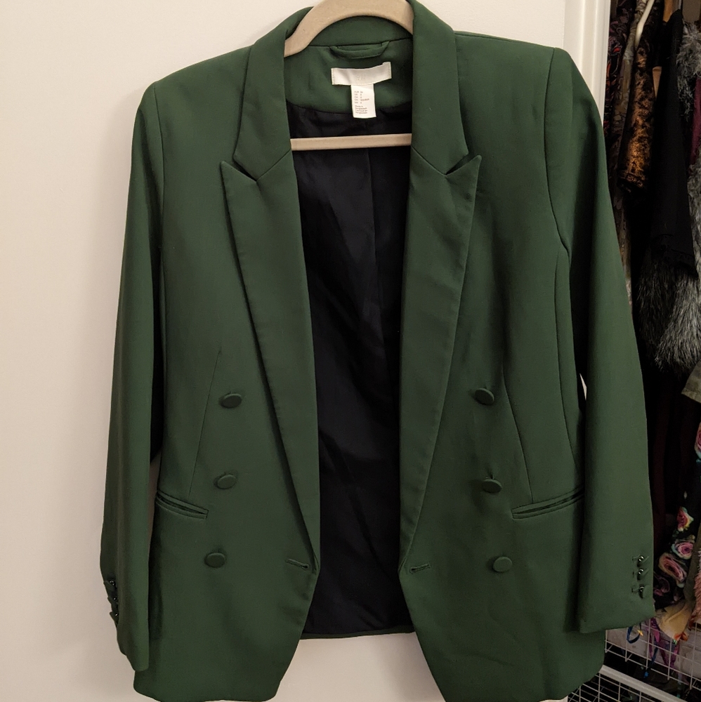 Forest green H&M blazer